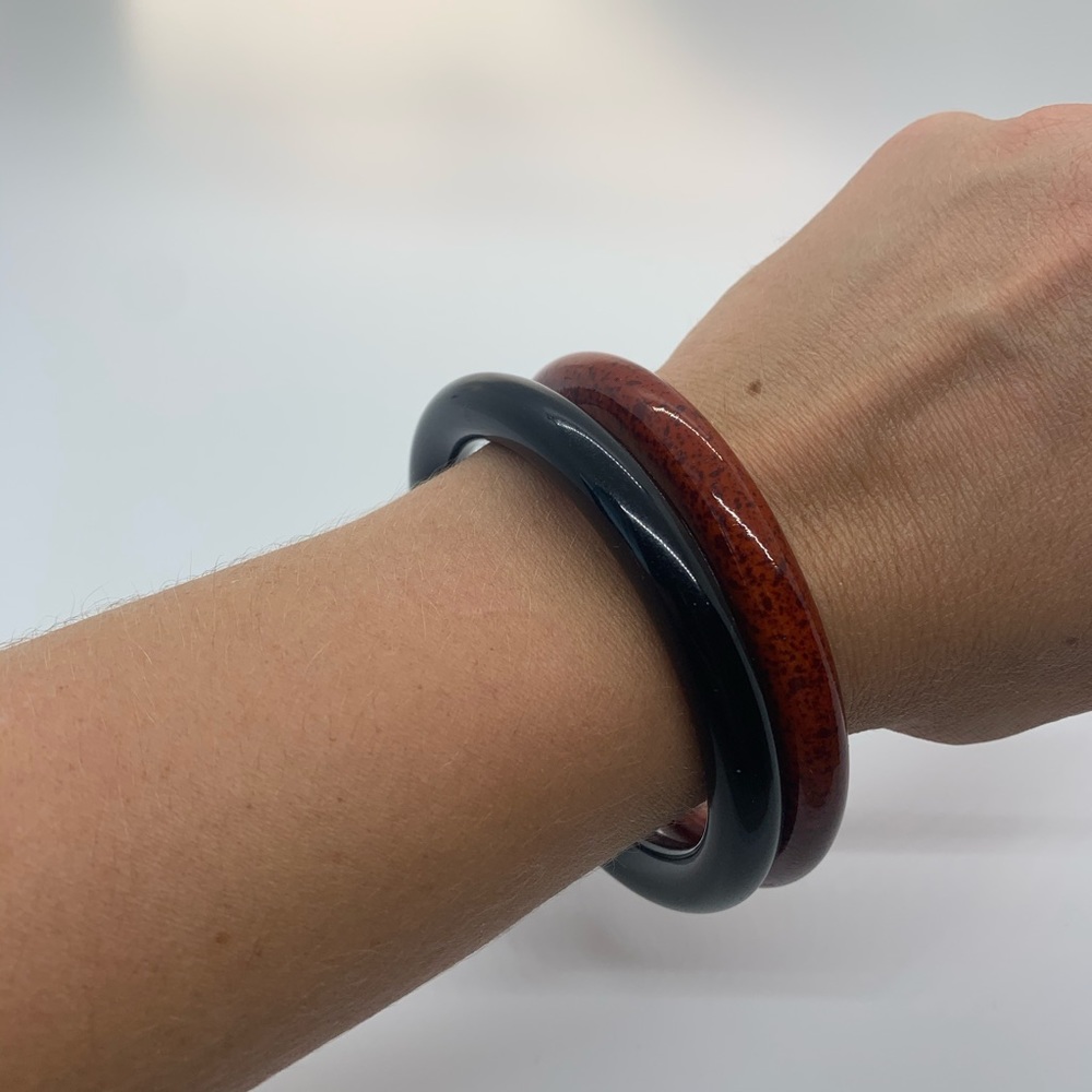 VINTAGE Rounded Bangle Bundle (2) - Picture 6 of 8